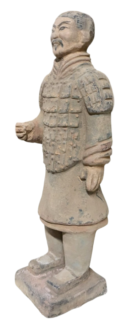 Colorful Antique Terracotta Warrior Statue 20cm