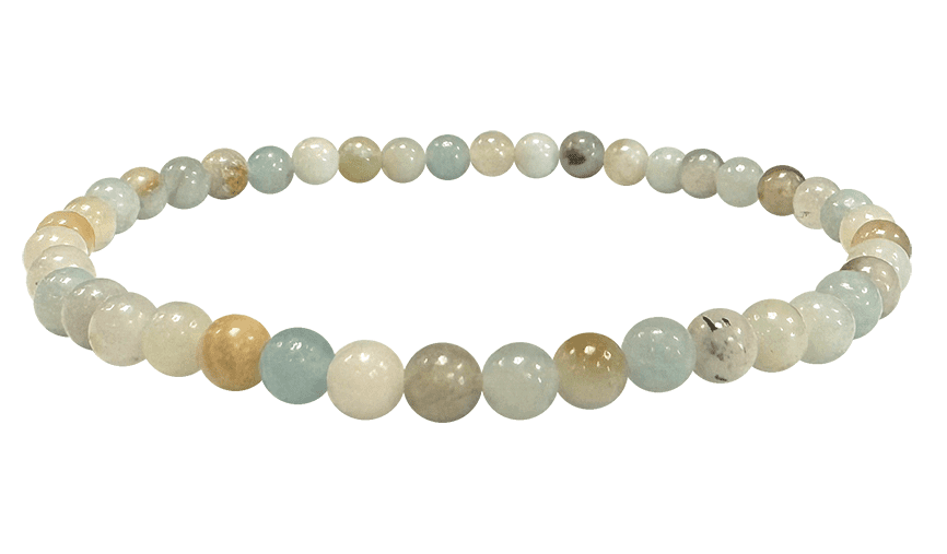 Bracelet Multicolored Amazonite beads 4mm