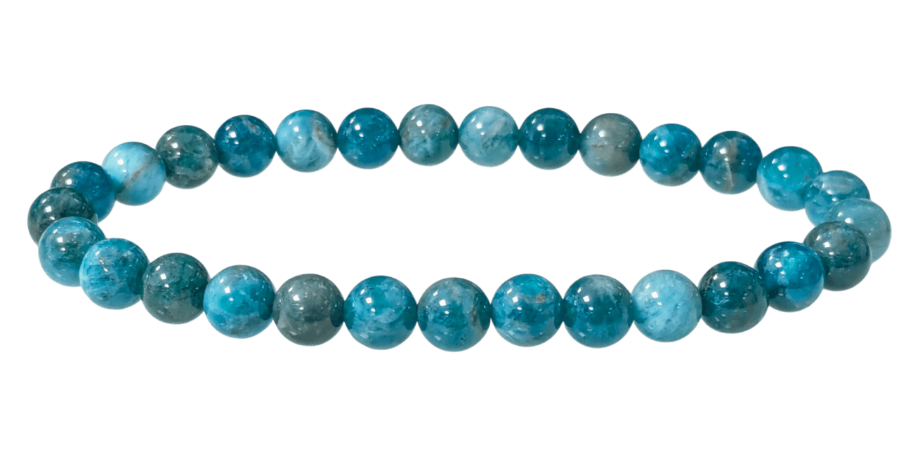 Blue Apatite Bracelet A 6-7mm Beads