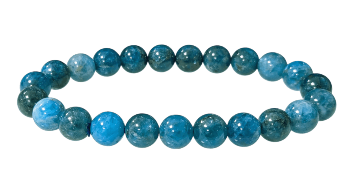 Bracelet Blue Apatite A beads 8-9mm