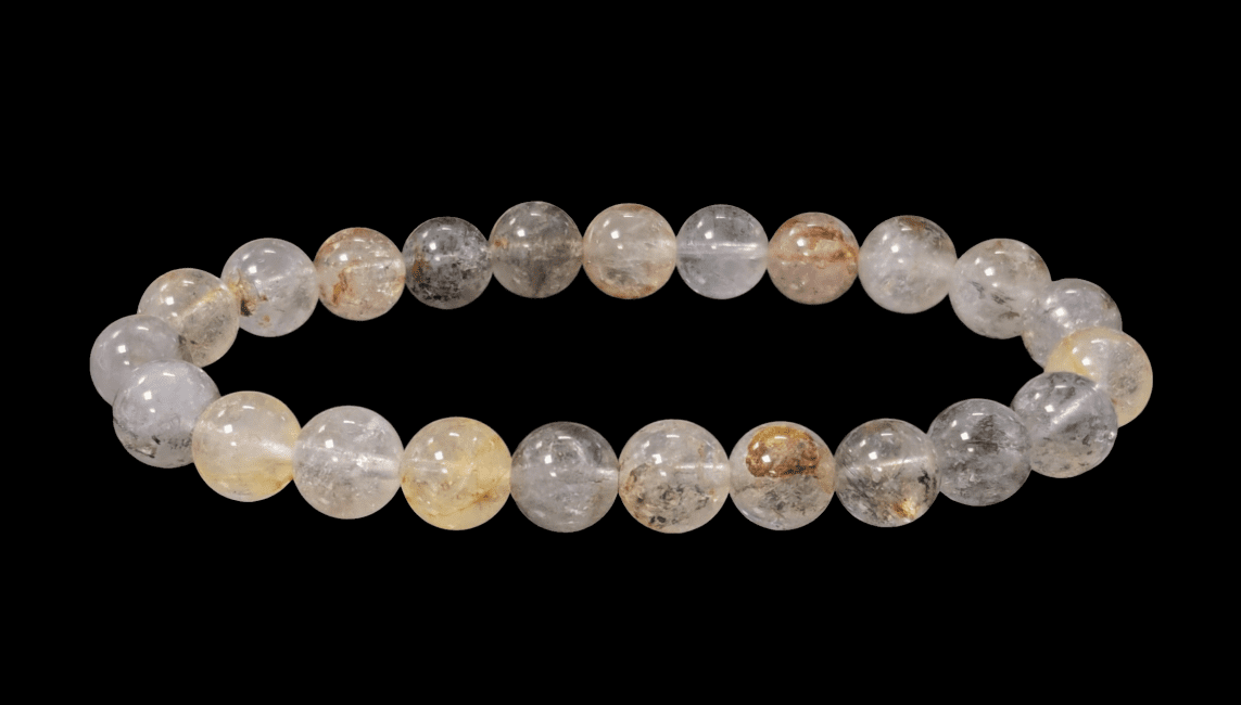 Herkimer Crystal Bracelet With 7-8mm beads