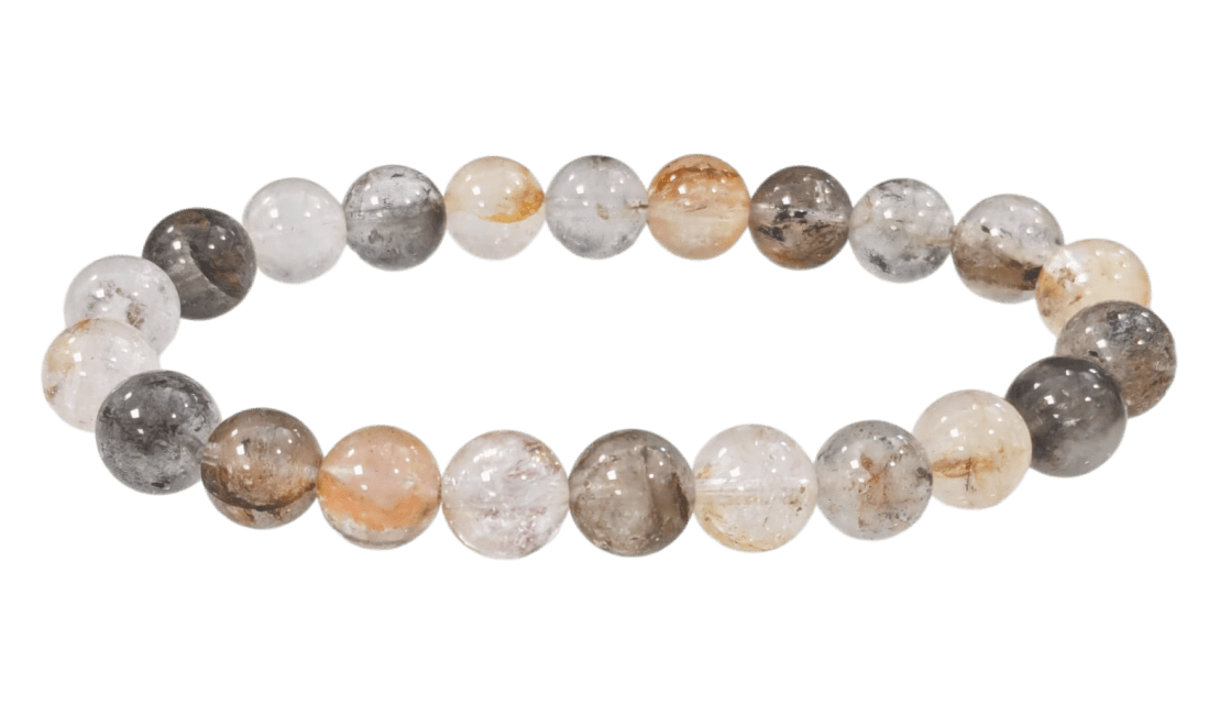 Herkimer Crystal Bracelet With 7-8mm beads