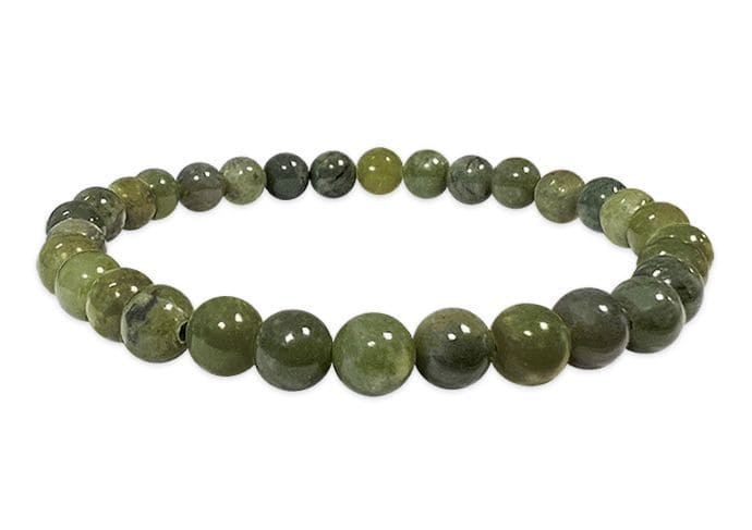 Jade Nephrite A 6mm pearls bracelet