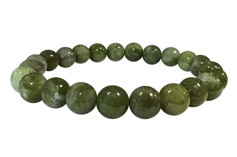 Jade Nephrite A 8mm pearls bracelet