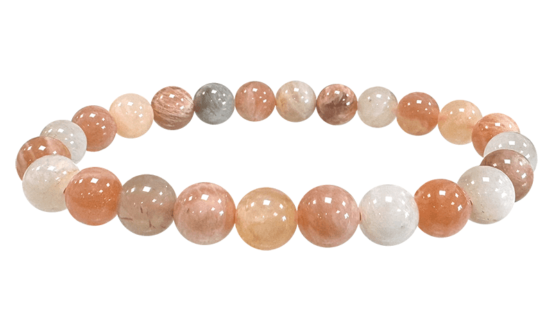 Multicolor Moonstone Bracelet A beads 8-8.5mm