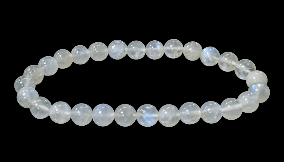 White Moon stone A 6-7mm pearls bracelet