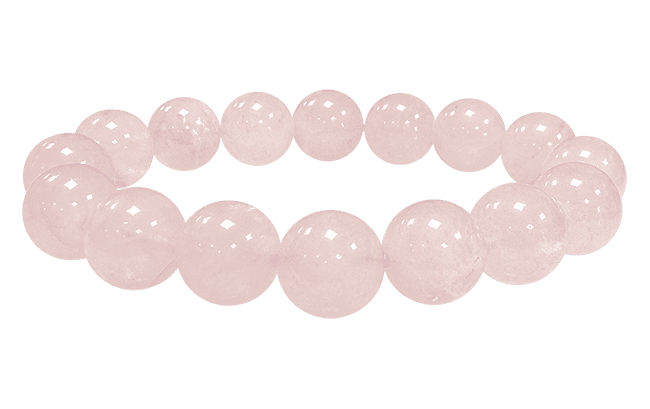 Rose quartz  A 12mm pearls brace