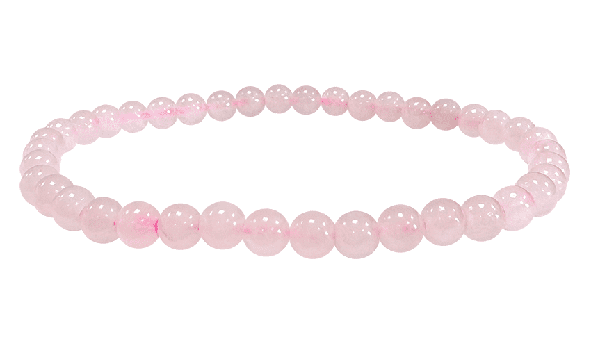 Rose quartz bracelet beads 4-5mm