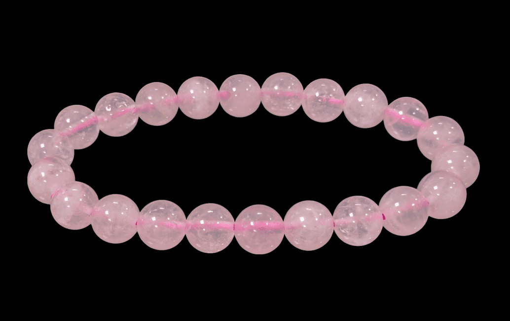 Rose Quartz A 8mm pearls bracelet