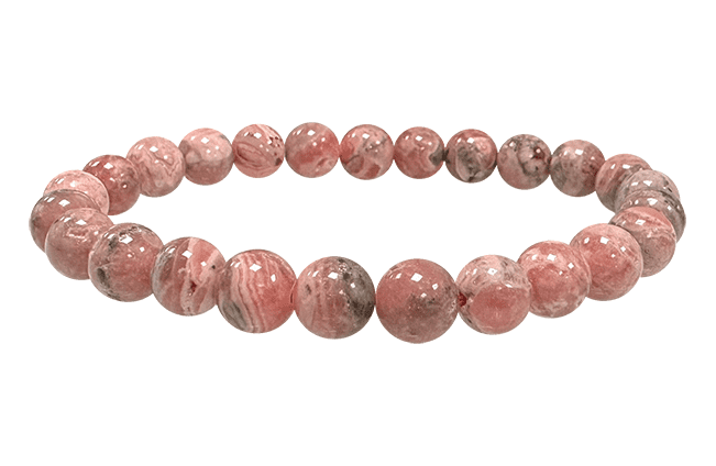 Argentine Rhodochrosite bracelet A 7-8mm beads