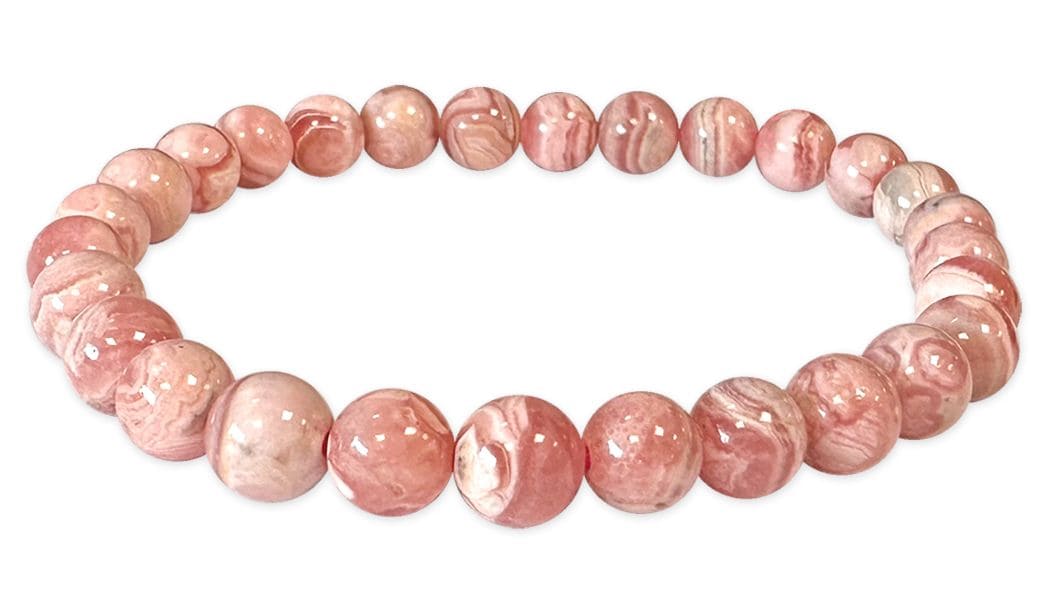 Argentinian Rhodochrosite bracelet AA beads 7-8mm