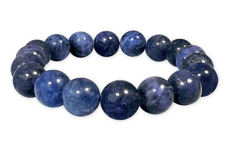 Sodalite A 10mm pearls bracelet