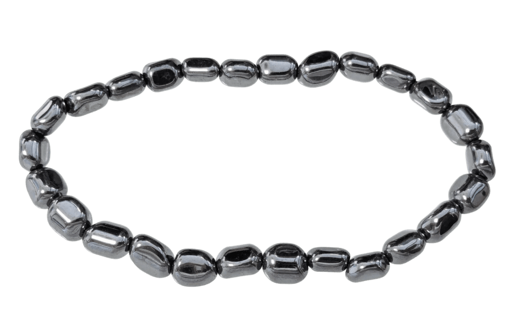 Hematite tumbled stones bracelet