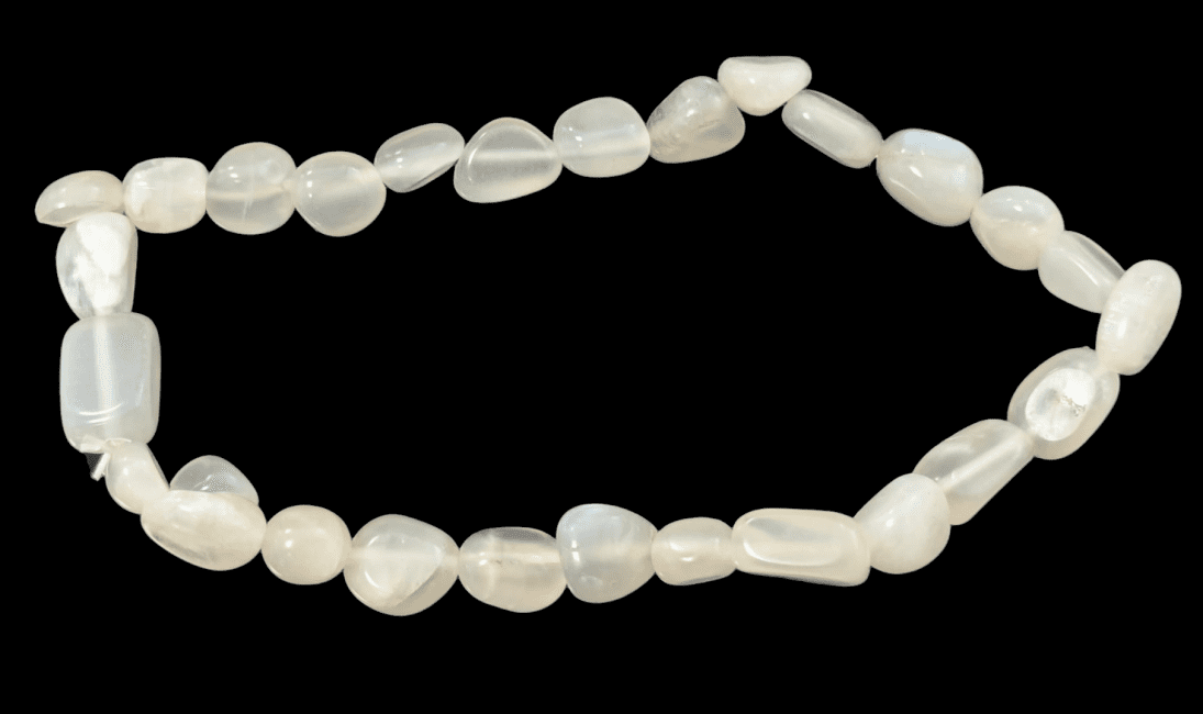 White Moon stone A tumbled stones bracelet