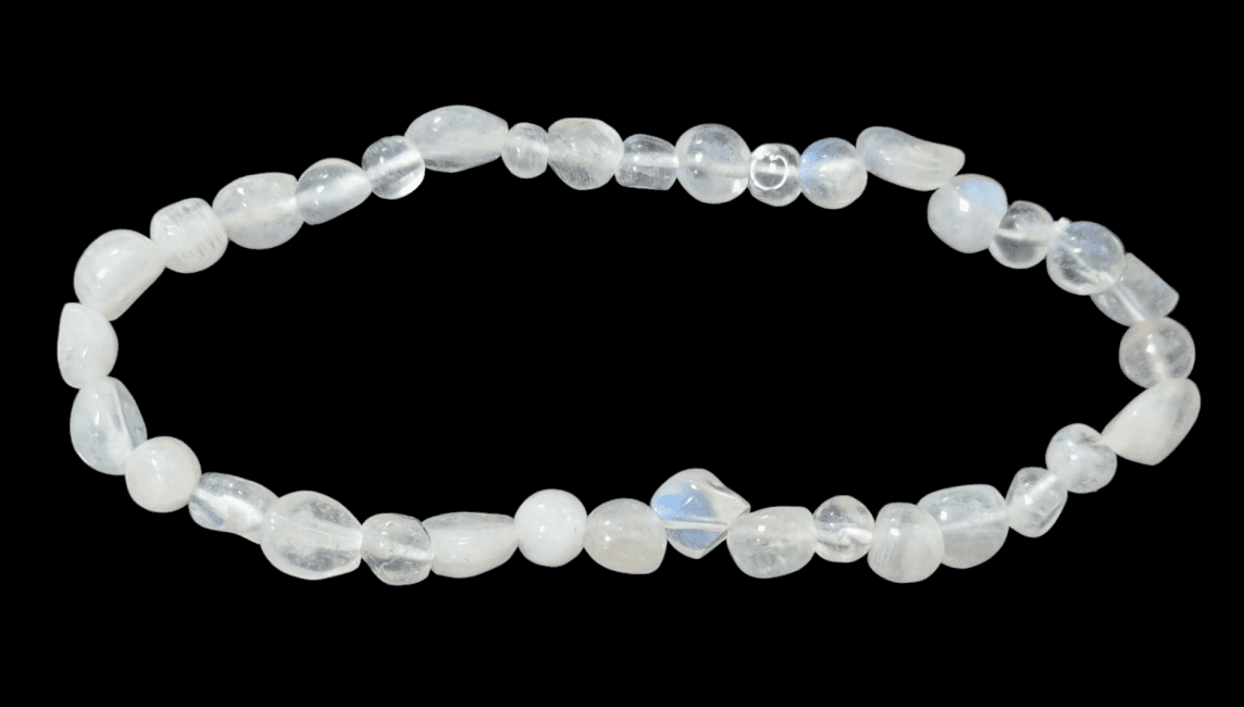 White Moonstone Bracelet A+ rolled stones