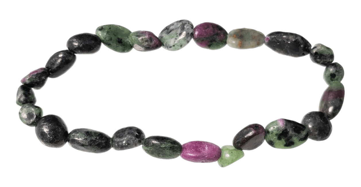 Ruby Zoisite A tumbled stones bracelet