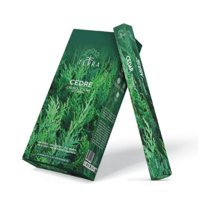 Terra cedar hexa incense without charcoal 30grs