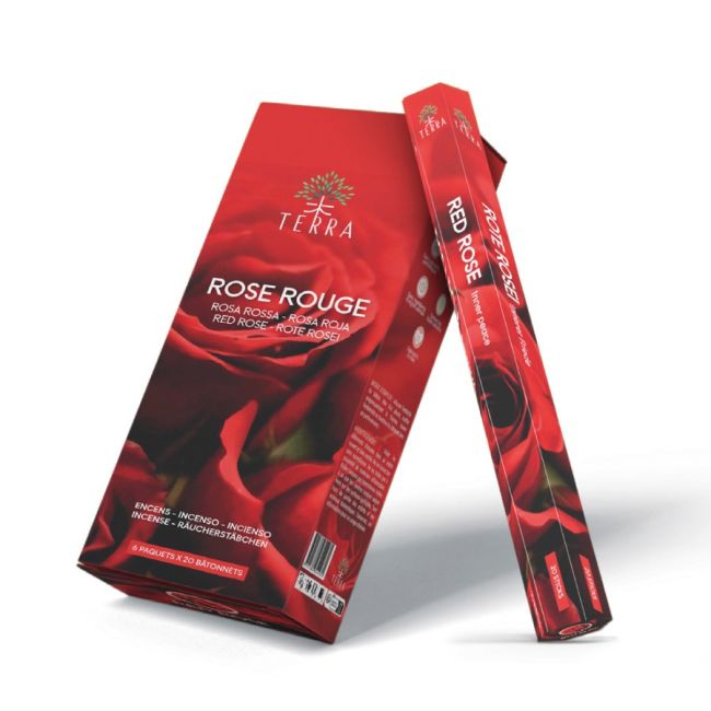 Terra red rose hexa incense without charcoal