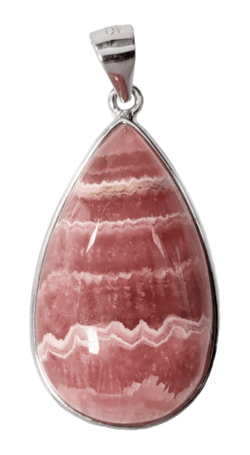 925 Silver Pendant Rhodochrosite Argentina AAA 1 piece 6.95g