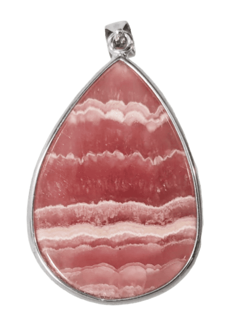 925 Silver Rhodochrosite Argentinian Pendant AAA 1 piece 9.01g