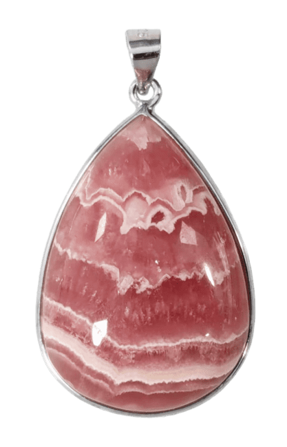 925 Silver Rhodochrosite Argentinian Pendant AAA 1 piece 9.01g