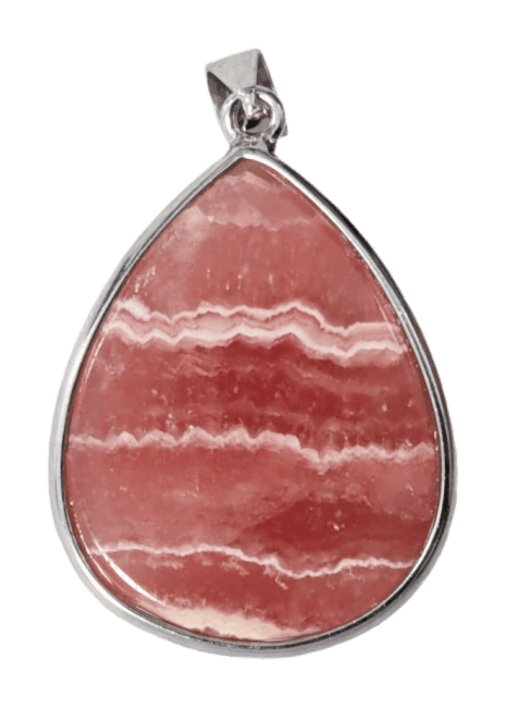 925 Silver Rhodochrosite Argentinian Pendant AAA 1 piece 6.91g