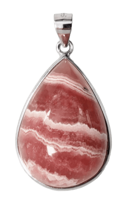 925 Silver Pendant Rhodochrosite Argentina AAA 1 piece 6.51g