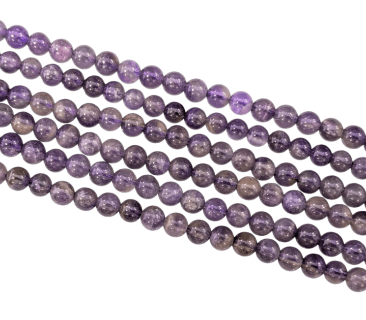 Amethyst beads 4mm on 40cm wire