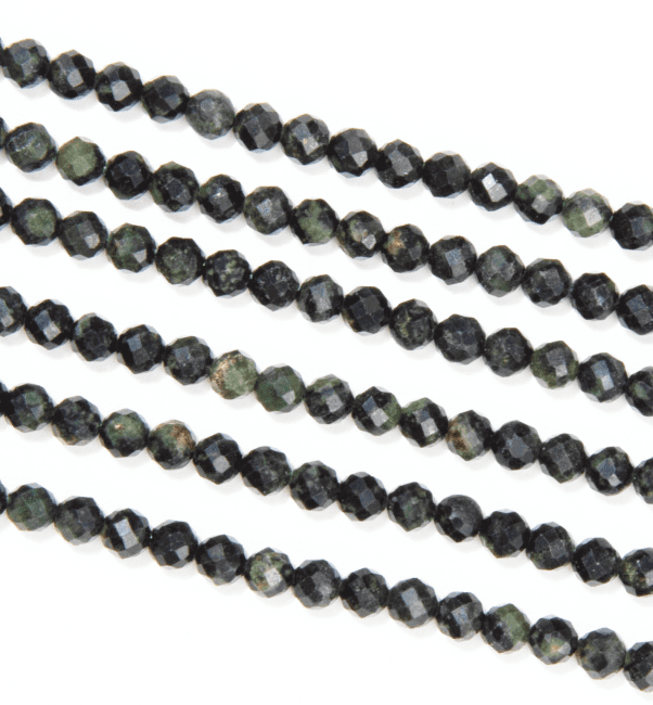 Faceted Kambaba Jasper A 3mm beads on 40cm wire