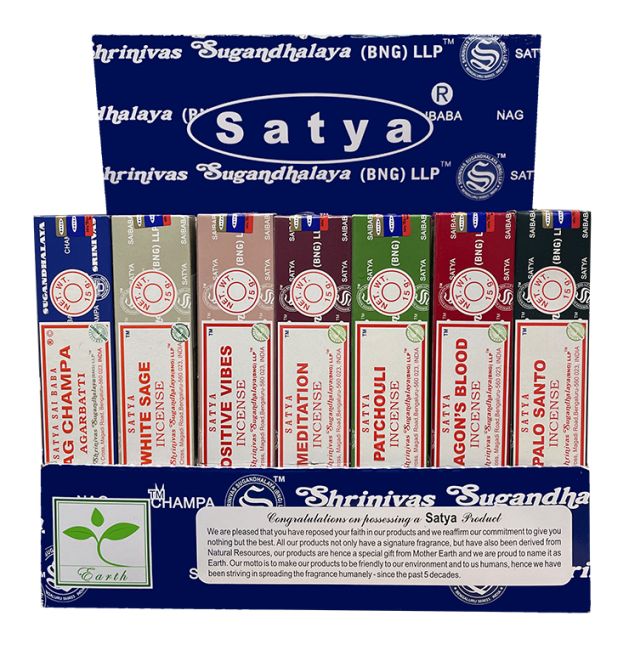 Display 7 Satya fragrances