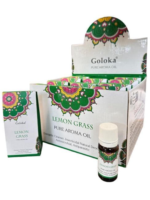 Goloka Lemon Grass Fragrance Oil 10mL x 12