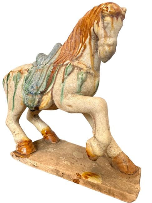 Colored horse in Terracotta H 18cm