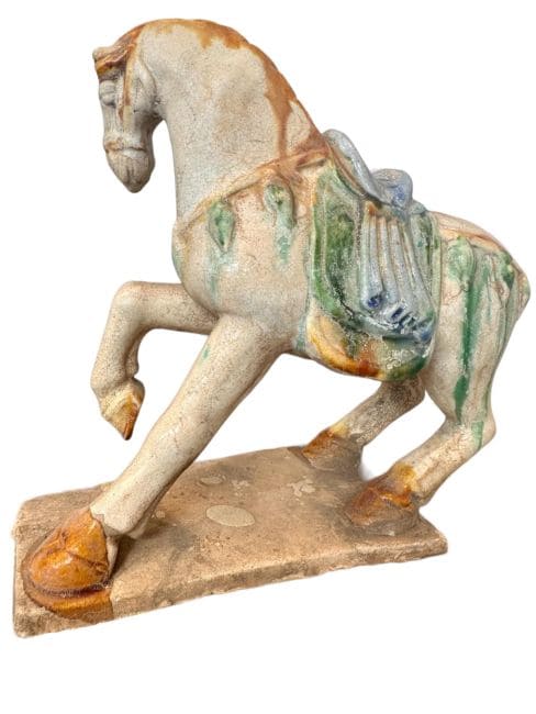 Colored horse in Terracotta H 18cm