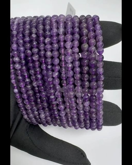 Amethyst Bracelet A beads 4mm