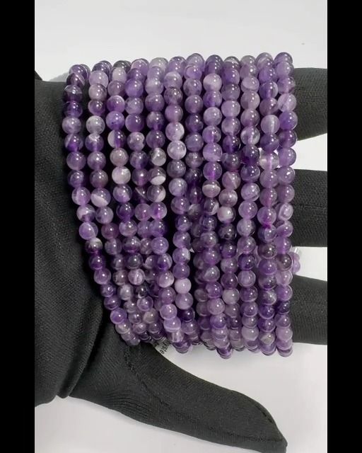 Amethyst Ribbon Bracelet A beads 4mm