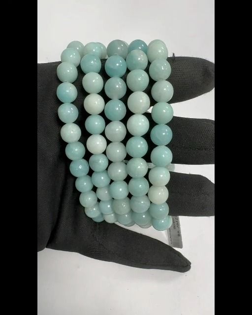 China Amazonite 8mm pearls bracelet