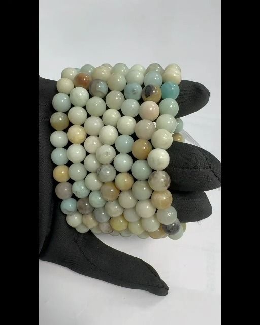 8mm pearls multicolor Amazonite bracelet