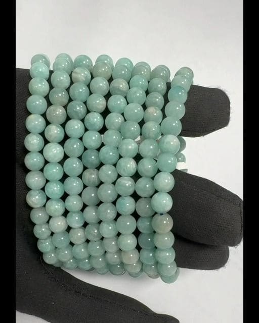 Peruvian Amazonite bracelet AA beads 6-7mm