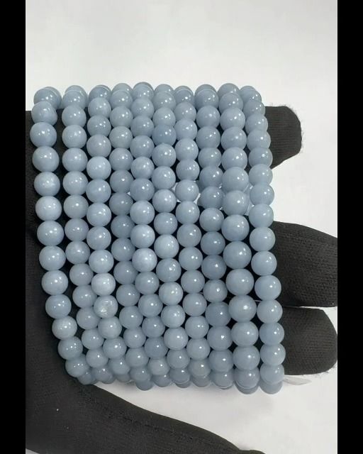 Angelite bracelet A 6-7mm beads