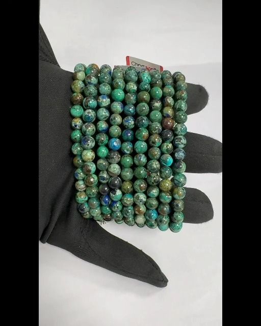 Chrysocolla from Congo AA beads 6-7mm