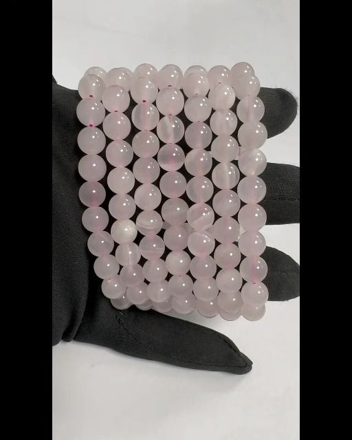 Bracelet Calcite Pink AA beads 8mm