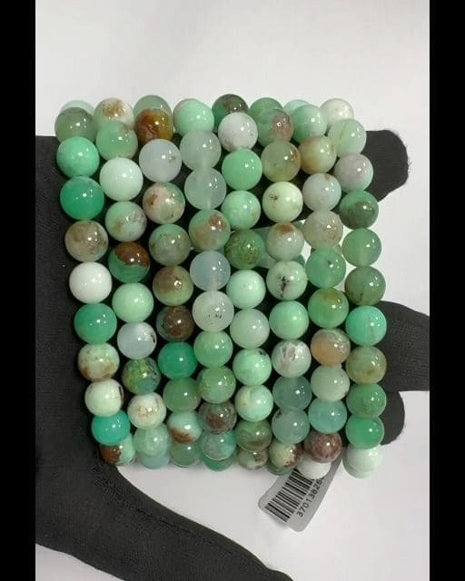 Chrysoprase A 8mm pearls bracelet