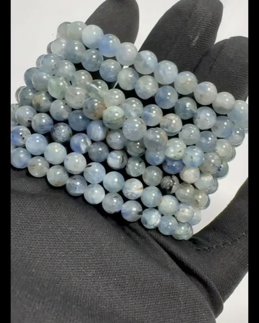 Natural Blue Kyanite Bracelet beads 6-7mm