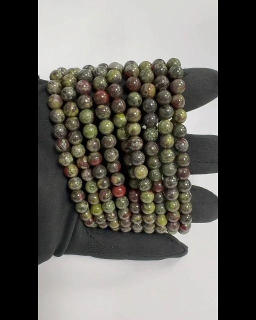 Dragon  Blood Jasper A Bracelet  6-7mm beads