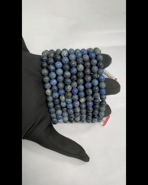 Dumortierite bracelet A beads 6.5-7mm