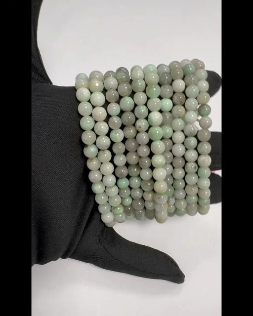 Emerald A bracelet beads 6-7mm