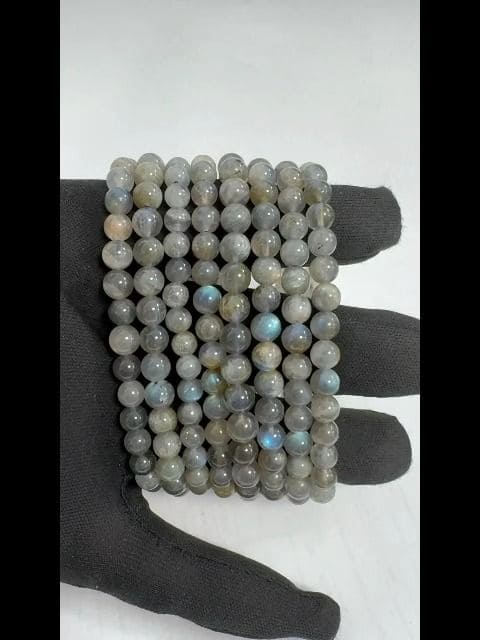 Labradorite bracelet with beads 5.5-6.5mm