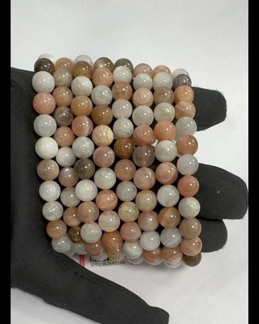 Multicolor Moonstone Bracelet A beads 8-8.5mm