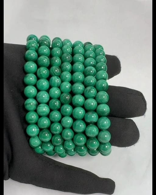 Bracelet Malachite Light Color AA beads 7.5-8.5mm