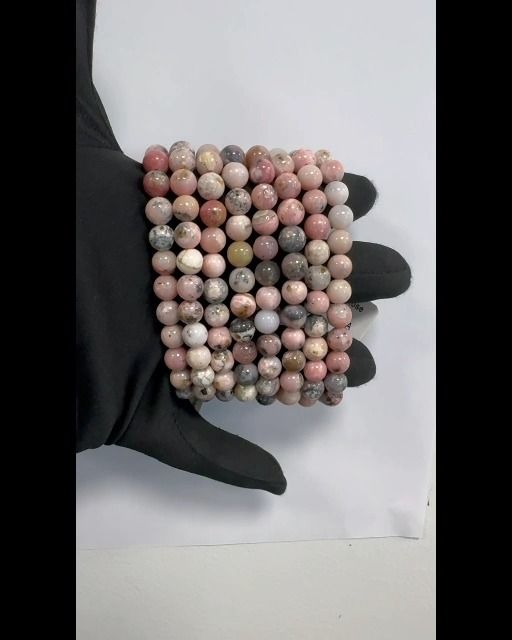 Pink Opal Bracelet With 8mm beads